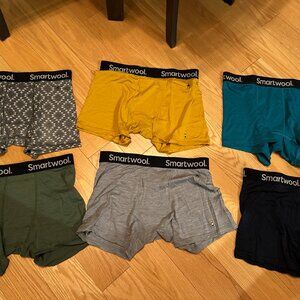 6 Smartwool Men's Boxer Briefs Medium